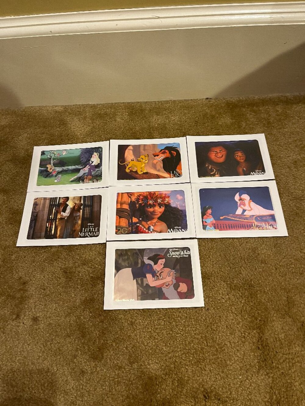 Disney Movie Club Collectible Lithographs - (7) NWT
